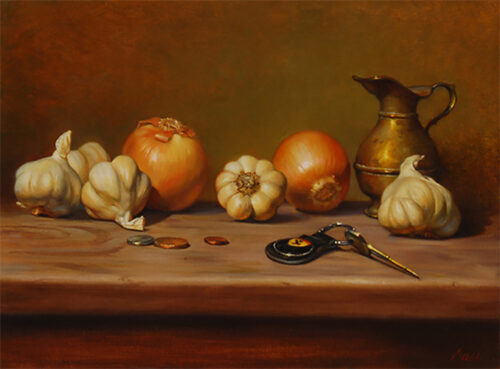 oil painting still life