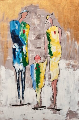 contemporary figurtive painting by Vanda Orlova