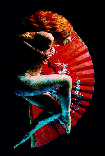 surreal figurative photographic overlay