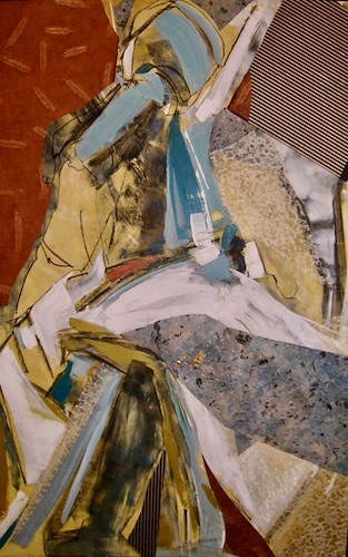 abstract mixed media artwork