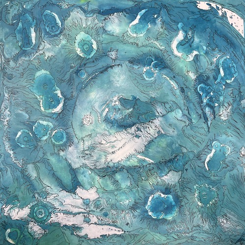 celestial inspired abstract painting