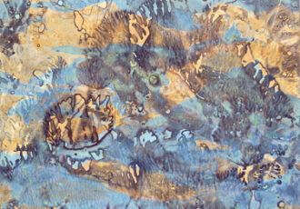 complex layered abstract acrylic art