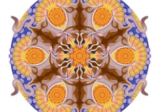 “Sugar Gliders Sipping Nectar of Banksia Flowers” Pen and Ink and Digital Color, 22” x 22” by artist Tim Phelps. See his portfolio by visiting www.ArtsyShark.com