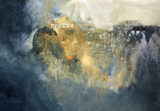 ethereal acrylic abstract painting