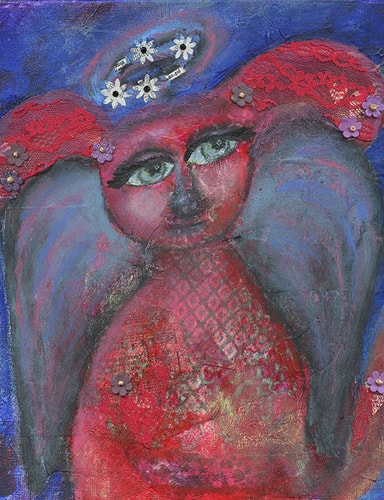 "Dog Angel" by Cherie Burbach. See her portfolio by visiting www.ArtsyShark.com