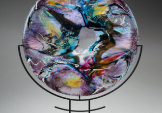 fused glass sculpture