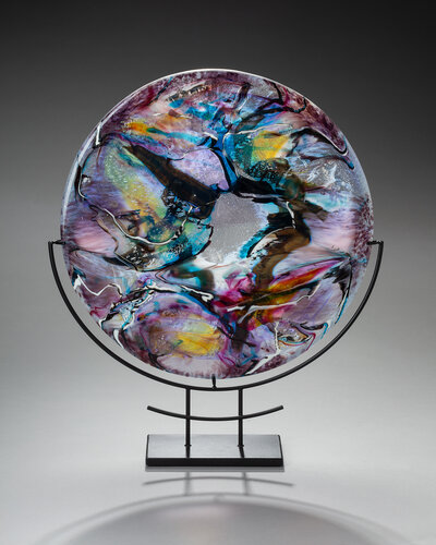 fused glass sculpture