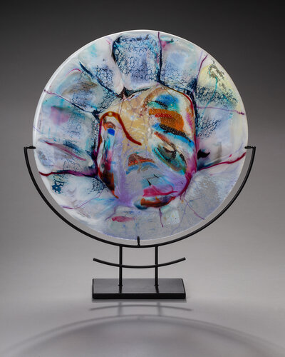 fused art glass sculpture