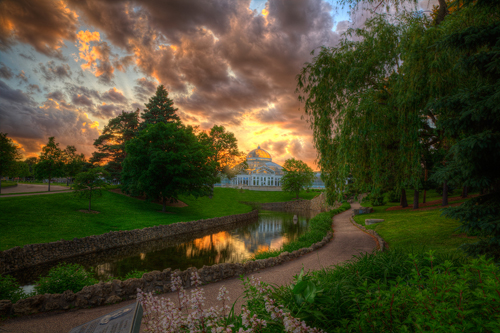 fine art photograph of Como Park in St. Paul, MN