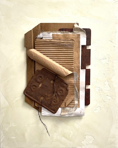 upcycled found object sculpture