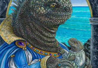 iquana portrait by Ellen Paquette