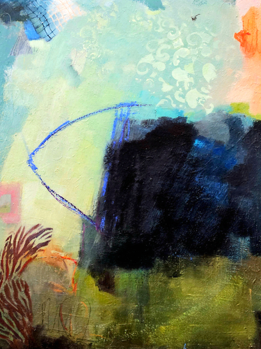 dreamy abstract oil painting