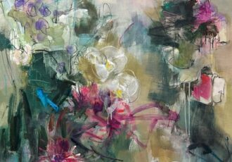 ethereal floral painting