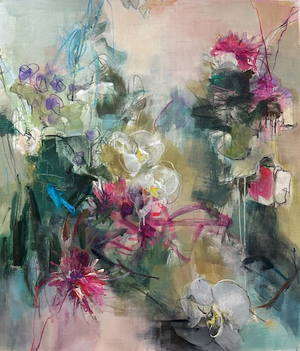 ethereal floral painting