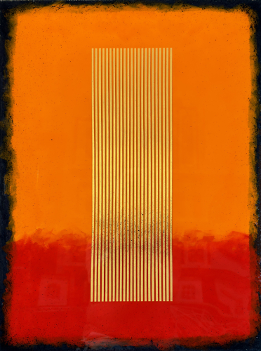 acrylic and resin abstract art