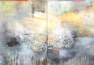 abstract painting by Lauren Mantecon