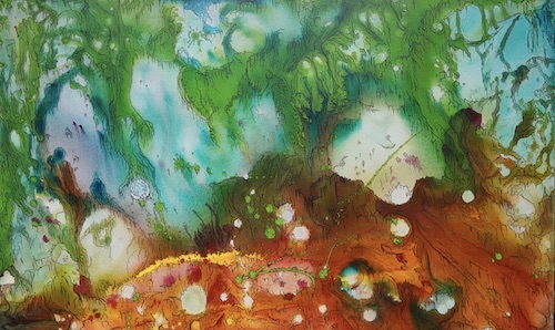 abstract landscape art