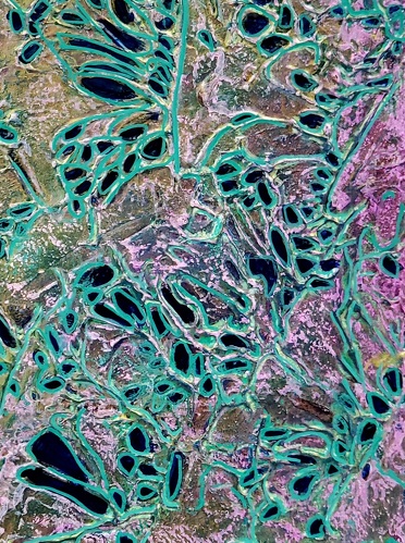 colorful abstract acrylic painting