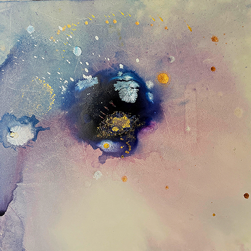 outer space and physics inspired abstract art