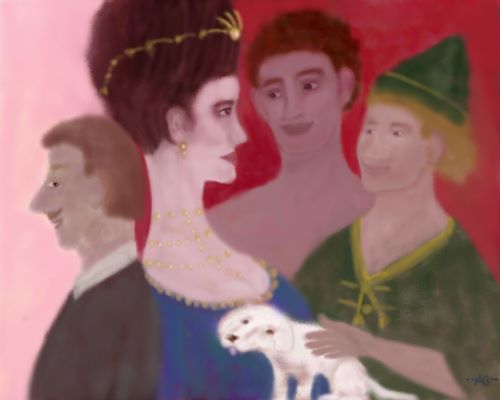 colorful whimsical figurative digital painting