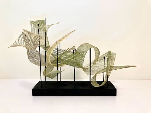 freestanding mixed media sculpture