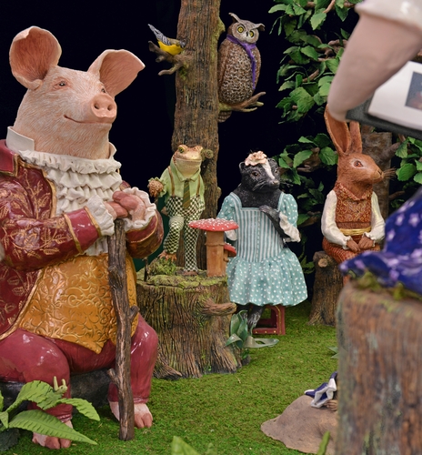 life size figurative ceramic sculptures by Nance Thorne-Chambers