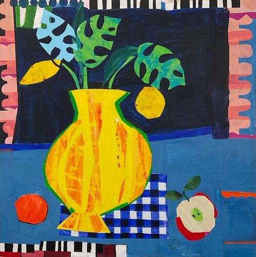 whimsical mixed media art