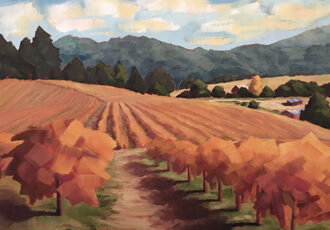 landscape painting by Fayne Muldoon