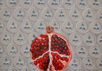 painting of a pomegranate