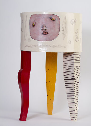 handmade whimsical table earthenware