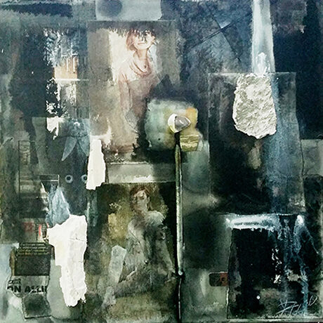 mixed media collage art