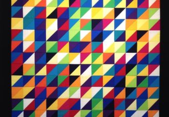 Textile fiber art based on Pi by Alexandra Kingswell