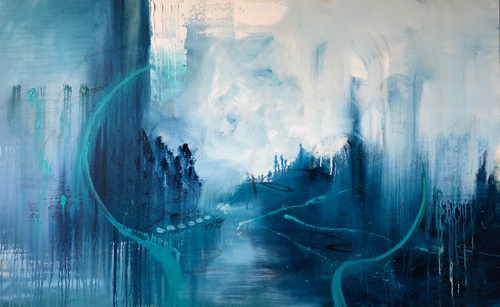 abstract landscape of the rainforest