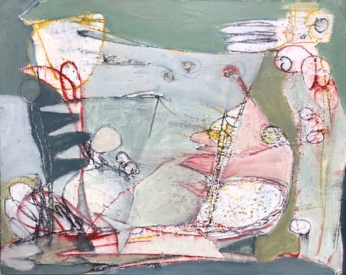 narrative abstract painting