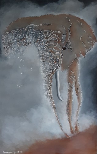elephant painting by Ramona Marquez-Ramraj