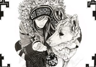 “Seeds” Pen & Ink, 48” x 60” by artist Flip Solomon. See her portfolio by visiting www.ArtsyShark.com