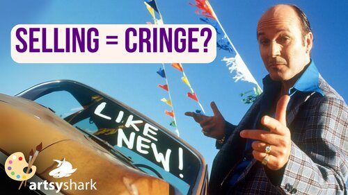 Selling seems cringey like a used car salesman