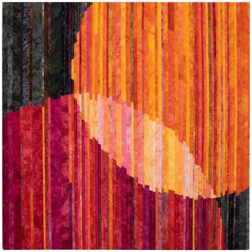 geometric design 2D fiber wall art