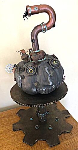 mixed media steampunk sculpture