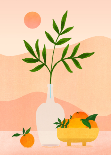 Summery contemporary happy design