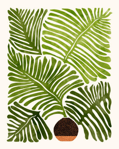 contemporary design of a fern