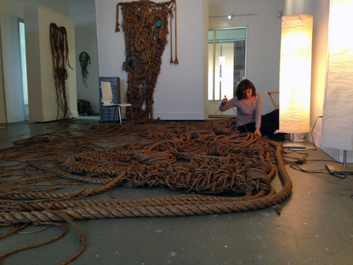Susan Beallor-Snyder in her studio