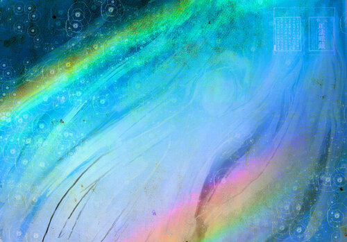 softly colorful dreamy digital painting