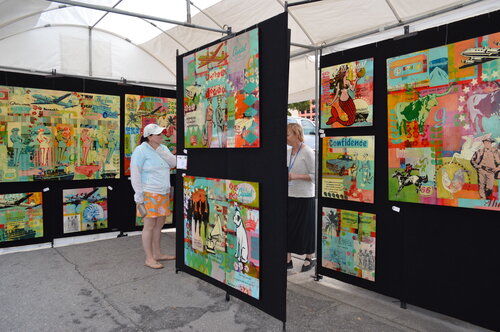 Art show booth