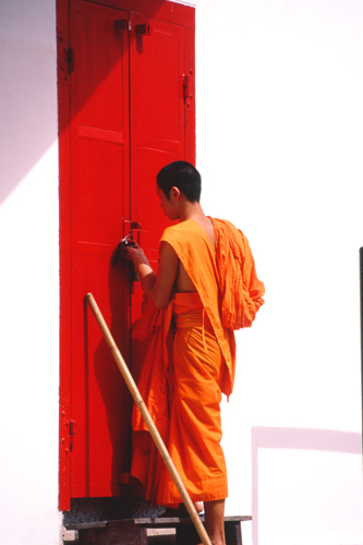 Photo of a monk in Thailand