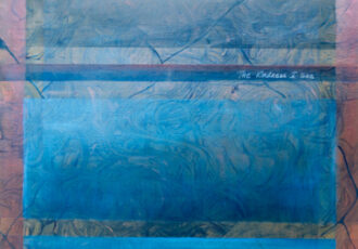 softly colored abstract mixed media art