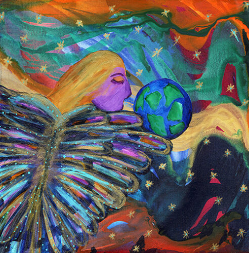 whimsical colorful art by Cherie Burbach