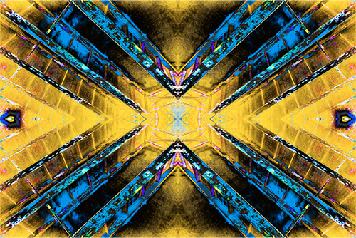 vividly colorful abstract art