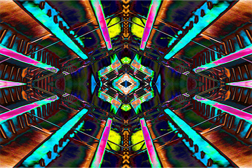 bold and colorful abstract digital photo