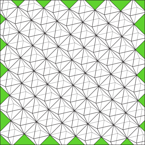 geometric mixed media art made with vinyl and acetate